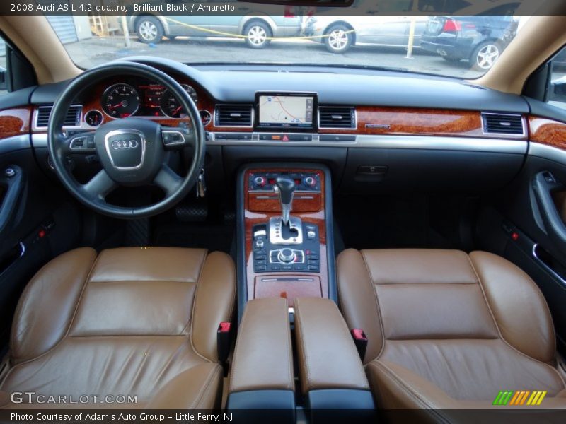 Brilliant Black / Amaretto 2008 Audi A8 L 4.2 quattro