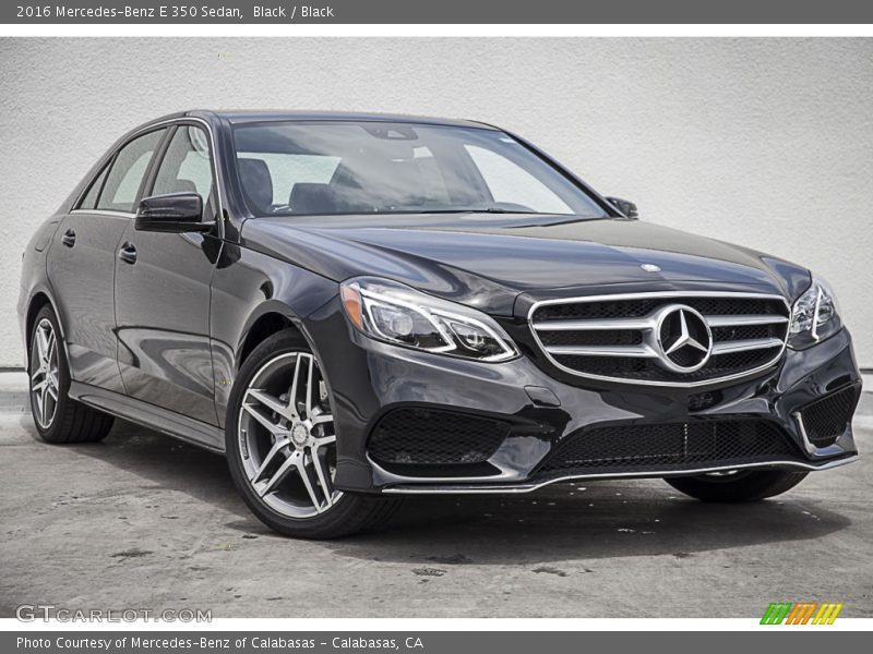 Black / Black 2016 Mercedes-Benz E 350 Sedan