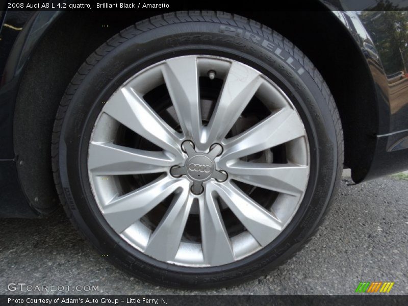 Brilliant Black / Amaretto 2008 Audi A8 L 4.2 quattro