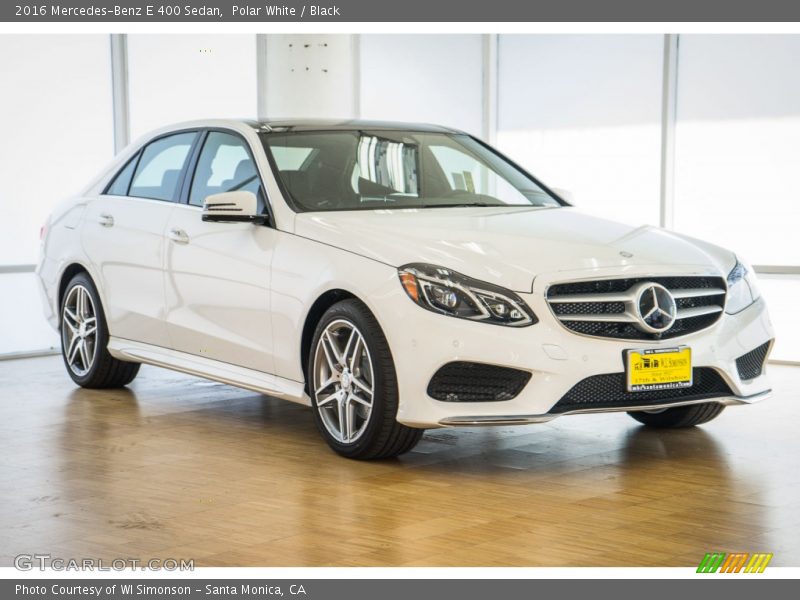 Polar White / Black 2016 Mercedes-Benz E 400 Sedan