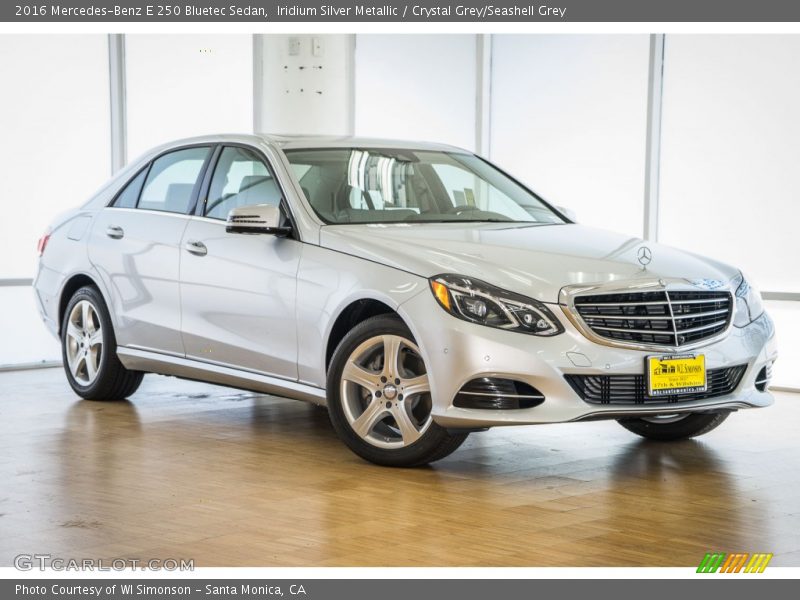 Iridium Silver Metallic / Crystal Grey/Seashell Grey 2016 Mercedes-Benz E 250 Bluetec Sedan