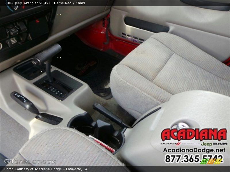 Flame Red / Khaki 2004 Jeep Wrangler SE 4x4