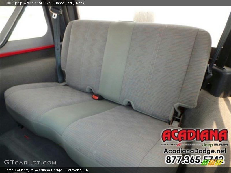 Flame Red / Khaki 2004 Jeep Wrangler SE 4x4