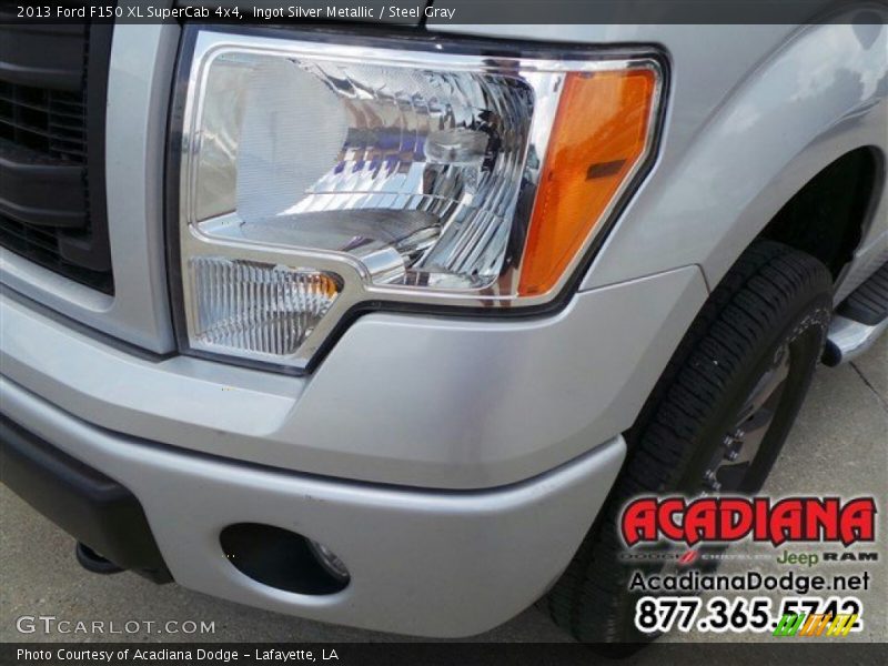 Ingot Silver Metallic / Steel Gray 2013 Ford F150 XL SuperCab 4x4