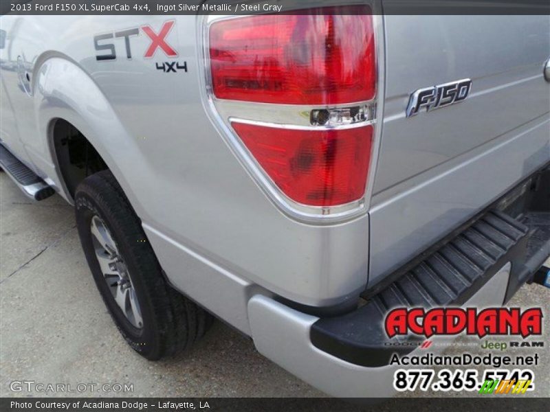 Ingot Silver Metallic / Steel Gray 2013 Ford F150 XL SuperCab 4x4