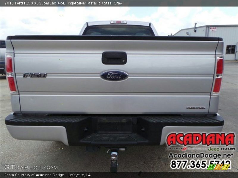 Ingot Silver Metallic / Steel Gray 2013 Ford F150 XL SuperCab 4x4