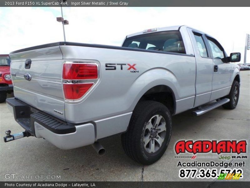 Ingot Silver Metallic / Steel Gray 2013 Ford F150 XL SuperCab 4x4