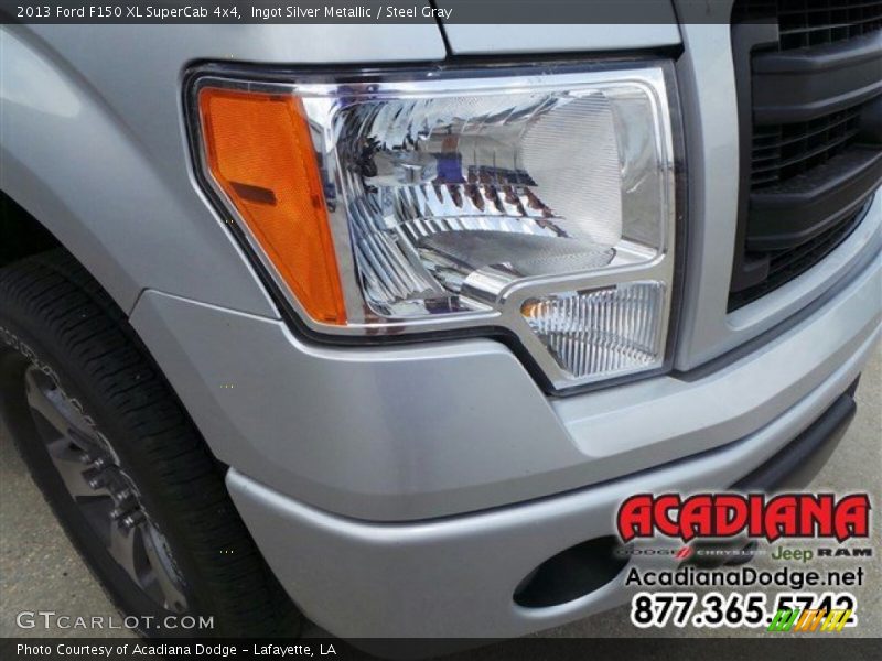 Ingot Silver Metallic / Steel Gray 2013 Ford F150 XL SuperCab 4x4