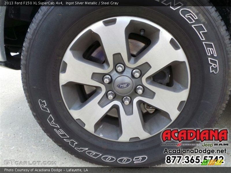 Ingot Silver Metallic / Steel Gray 2013 Ford F150 XL SuperCab 4x4