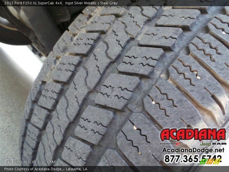 Ingot Silver Metallic / Steel Gray 2013 Ford F150 XL SuperCab 4x4