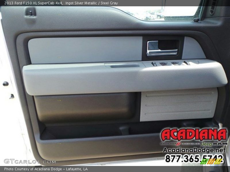 Ingot Silver Metallic / Steel Gray 2013 Ford F150 XL SuperCab 4x4