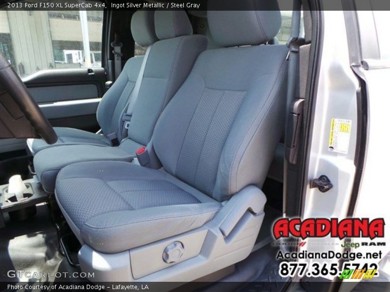 Ingot Silver Metallic / Steel Gray 2013 Ford F150 XL SuperCab 4x4