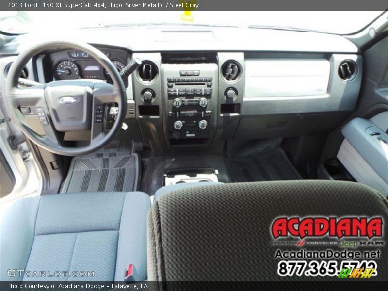 Ingot Silver Metallic / Steel Gray 2013 Ford F150 XL SuperCab 4x4