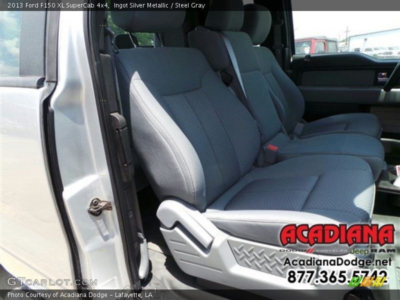 Ingot Silver Metallic / Steel Gray 2013 Ford F150 XL SuperCab 4x4