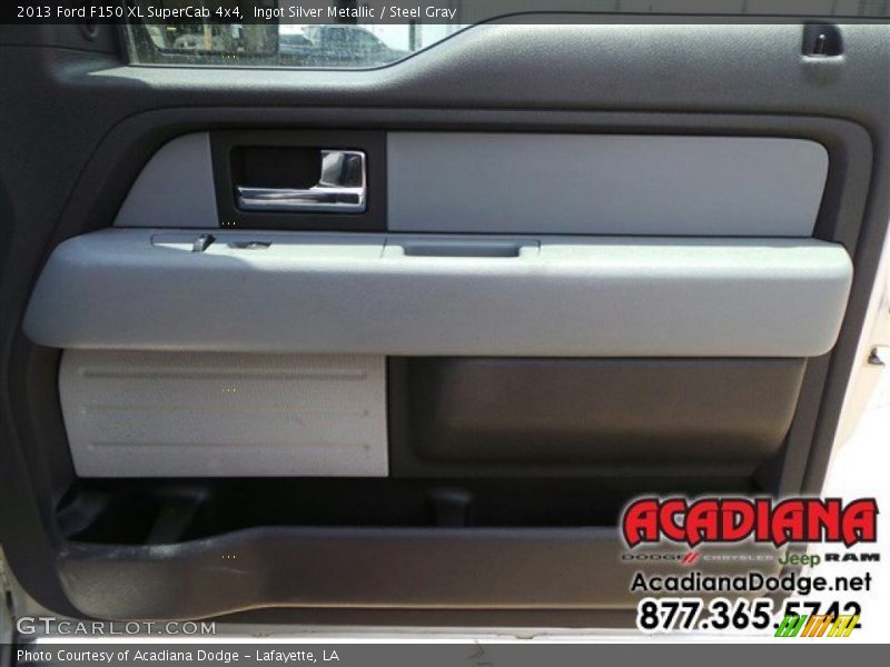 Ingot Silver Metallic / Steel Gray 2013 Ford F150 XL SuperCab 4x4