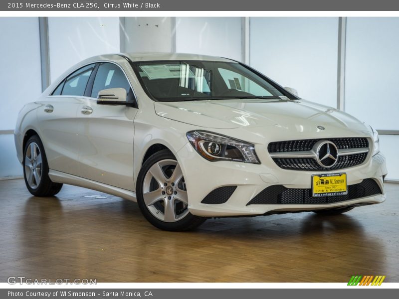 Cirrus White / Black 2015 Mercedes-Benz CLA 250