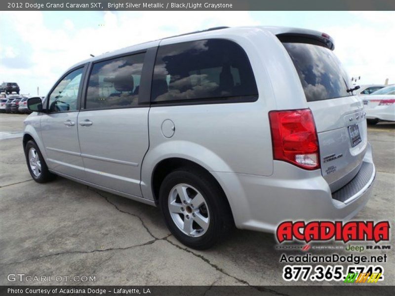 Bright Silver Metallic / Black/Light Graystone 2012 Dodge Grand Caravan SXT