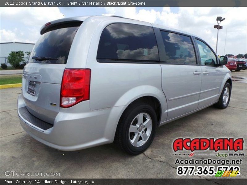 Bright Silver Metallic / Black/Light Graystone 2012 Dodge Grand Caravan SXT