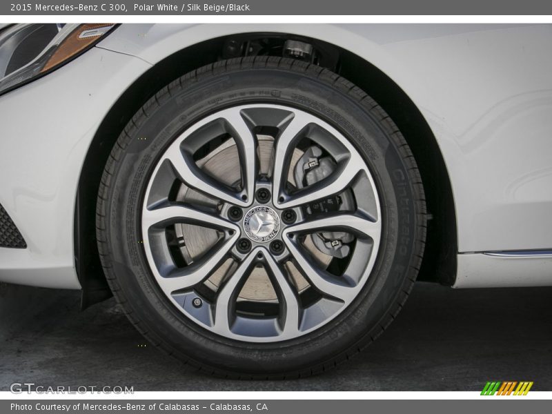 Polar White / Silk Beige/Black 2015 Mercedes-Benz C 300