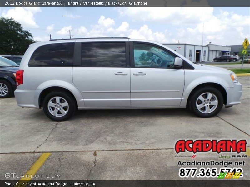 Bright Silver Metallic / Black/Light Graystone 2012 Dodge Grand Caravan SXT