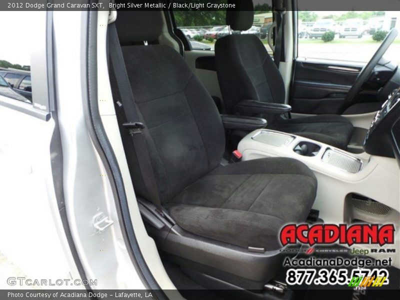 Bright Silver Metallic / Black/Light Graystone 2012 Dodge Grand Caravan SXT