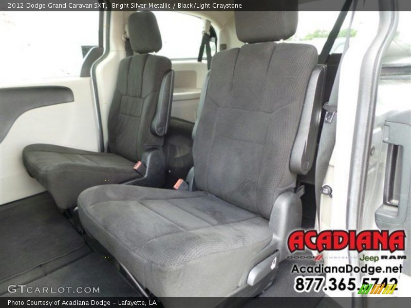 Bright Silver Metallic / Black/Light Graystone 2012 Dodge Grand Caravan SXT