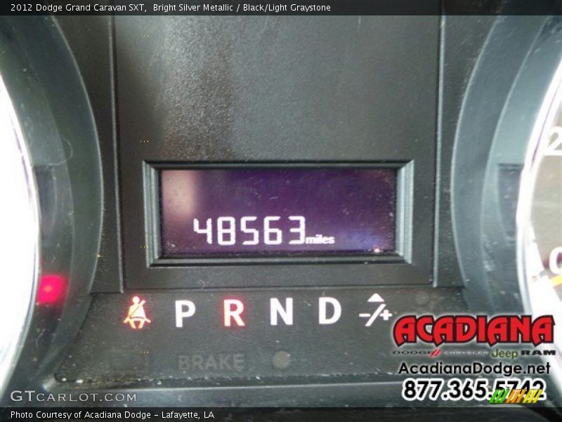 Bright Silver Metallic / Black/Light Graystone 2012 Dodge Grand Caravan SXT