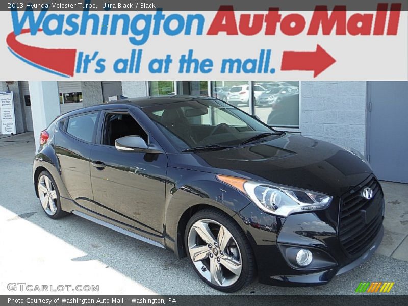 Ultra Black / Black 2013 Hyundai Veloster Turbo