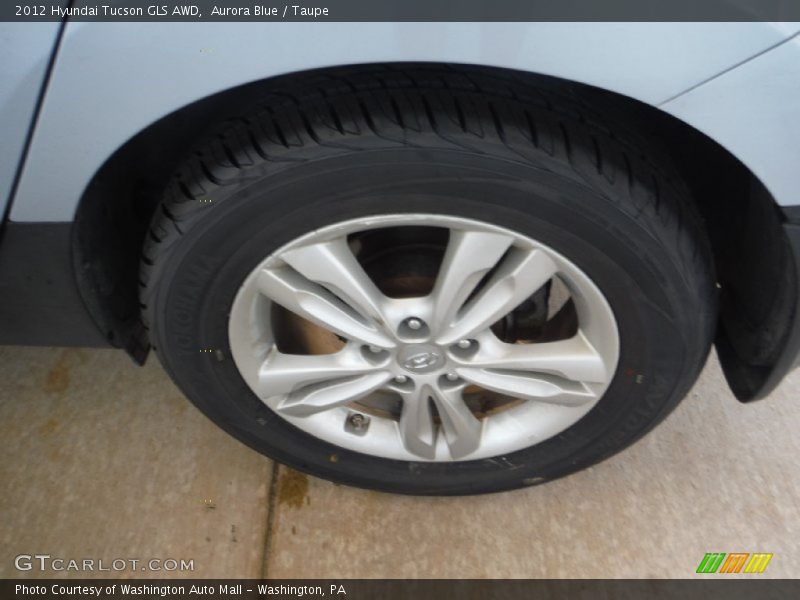 Aurora Blue / Taupe 2012 Hyundai Tucson GLS AWD