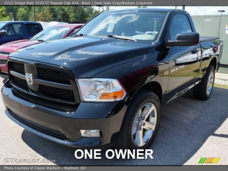 Black / Dark Slate Gray/Medium Graystone 2012 Dodge Ram 1500 ST Regular Cab 4x4