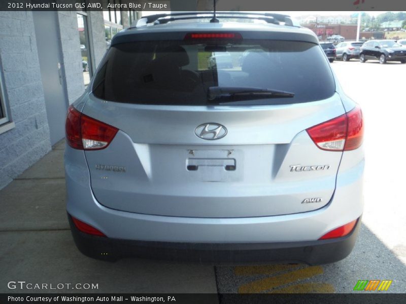 Aurora Blue / Taupe 2012 Hyundai Tucson GLS AWD