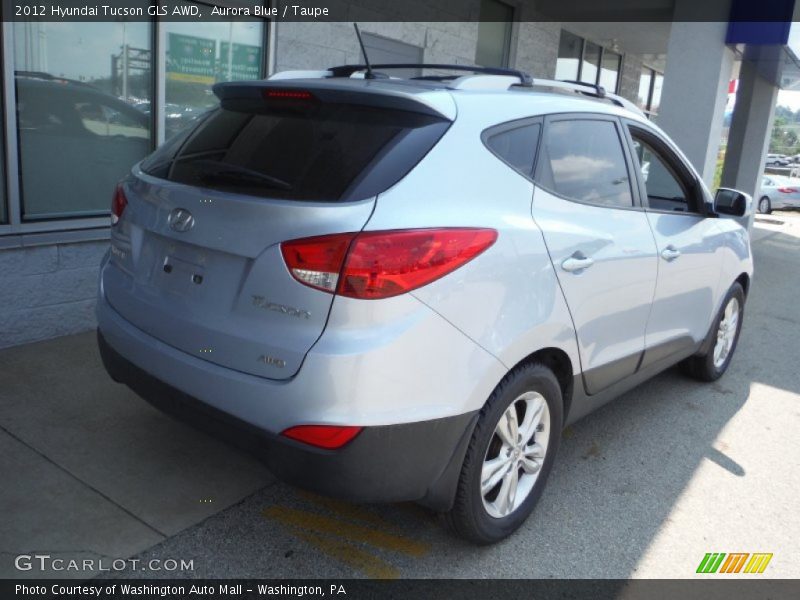 Aurora Blue / Taupe 2012 Hyundai Tucson GLS AWD