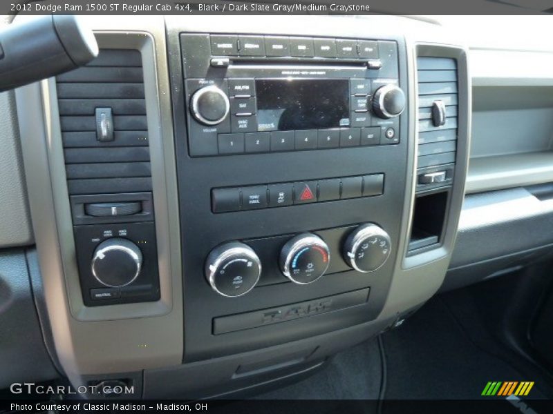 Black / Dark Slate Gray/Medium Graystone 2012 Dodge Ram 1500 ST Regular Cab 4x4