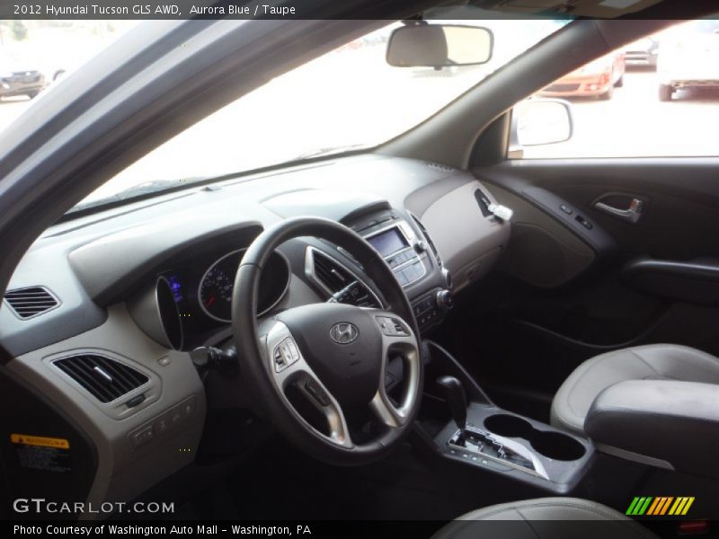 Aurora Blue / Taupe 2012 Hyundai Tucson GLS AWD