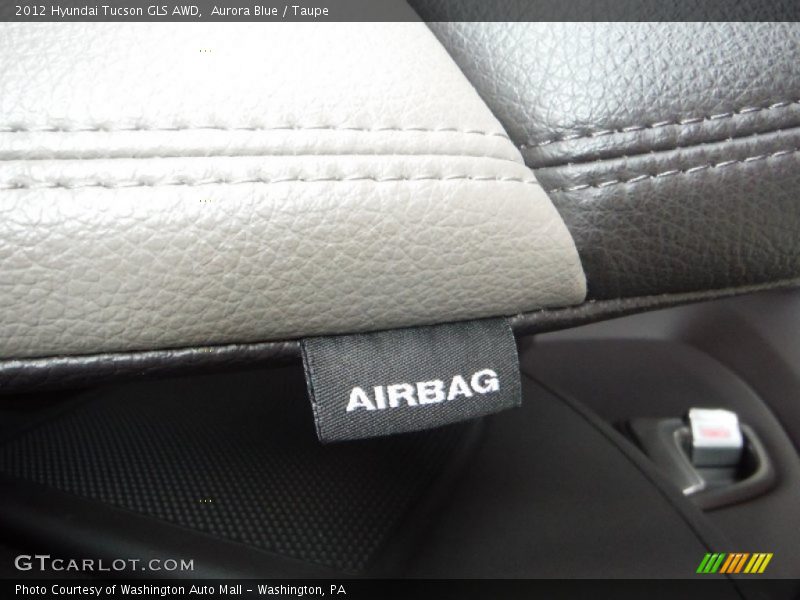 Aurora Blue / Taupe 2012 Hyundai Tucson GLS AWD