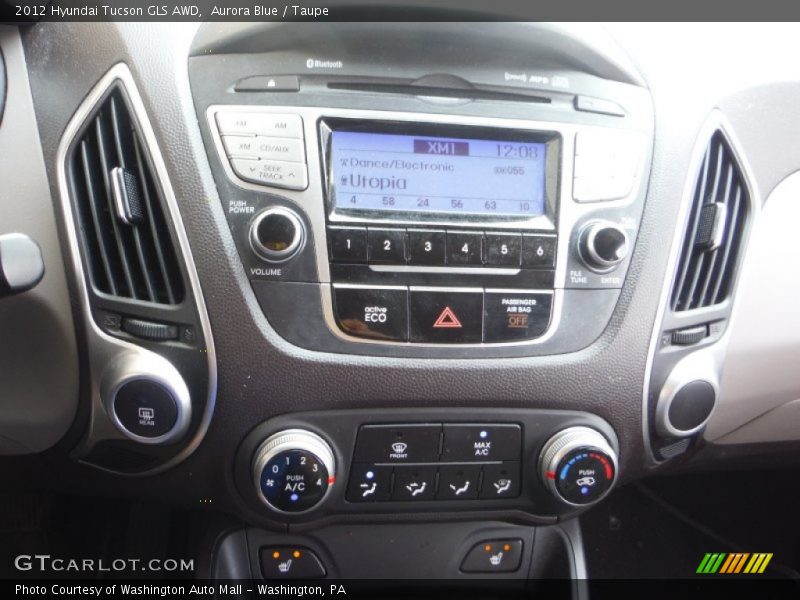 Aurora Blue / Taupe 2012 Hyundai Tucson GLS AWD