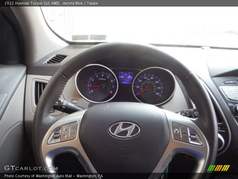 Aurora Blue / Taupe 2012 Hyundai Tucson GLS AWD