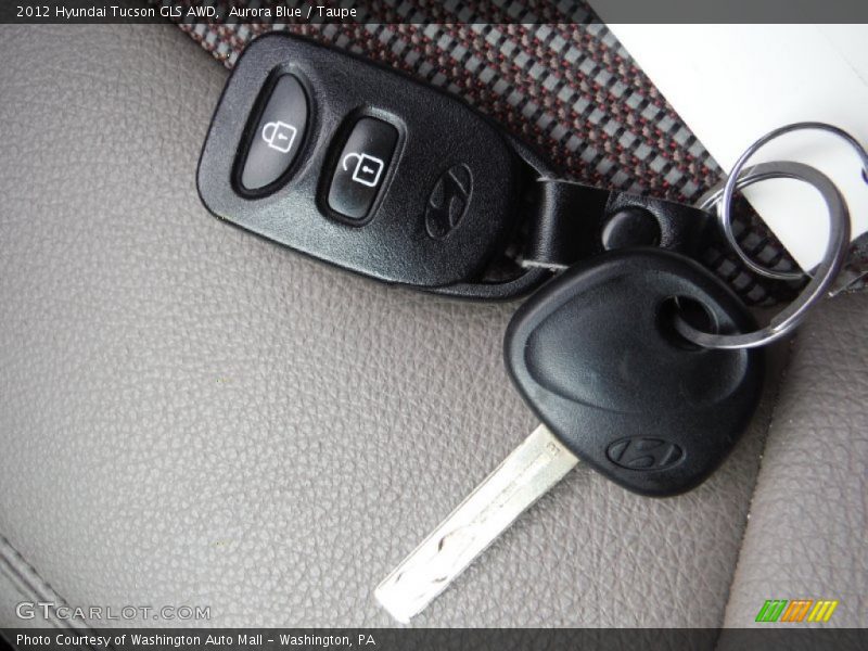 Aurora Blue / Taupe 2012 Hyundai Tucson GLS AWD
