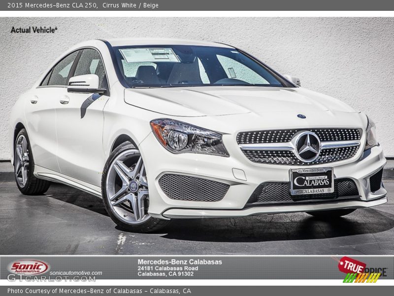 Cirrus White / Beige 2015 Mercedes-Benz CLA 250
