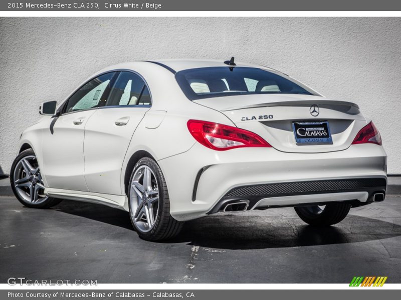 Cirrus White / Beige 2015 Mercedes-Benz CLA 250