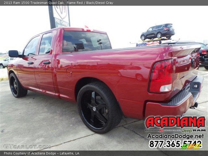 Flame Red / Black/Diesel Gray 2013 Ram 1500 Tradesman Quad Cab