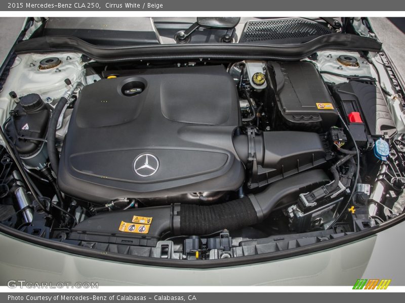 Cirrus White / Beige 2015 Mercedes-Benz CLA 250