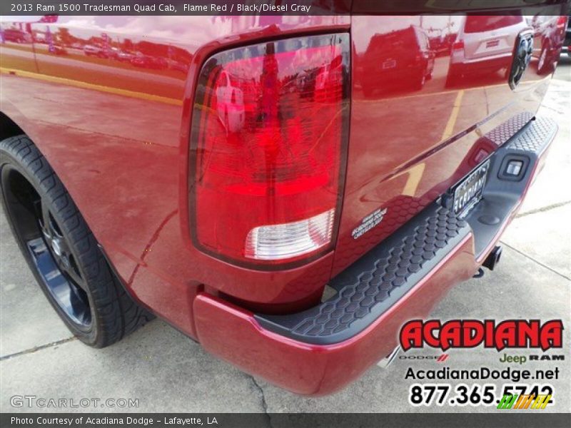 Flame Red / Black/Diesel Gray 2013 Ram 1500 Tradesman Quad Cab