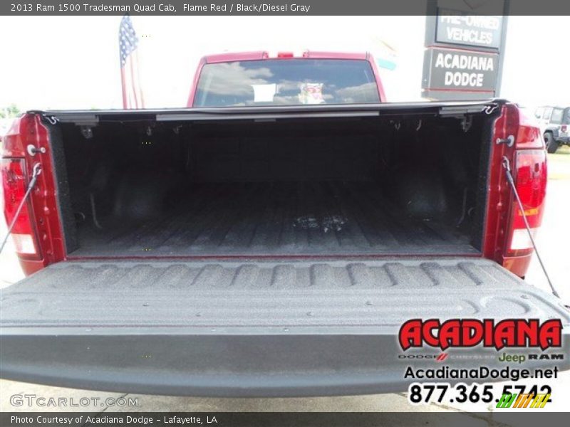 Flame Red / Black/Diesel Gray 2013 Ram 1500 Tradesman Quad Cab