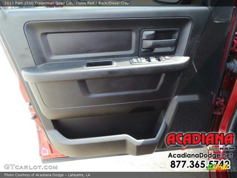 Flame Red / Black/Diesel Gray 2013 Ram 1500 Tradesman Quad Cab