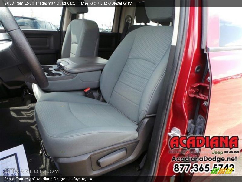 Flame Red / Black/Diesel Gray 2013 Ram 1500 Tradesman Quad Cab