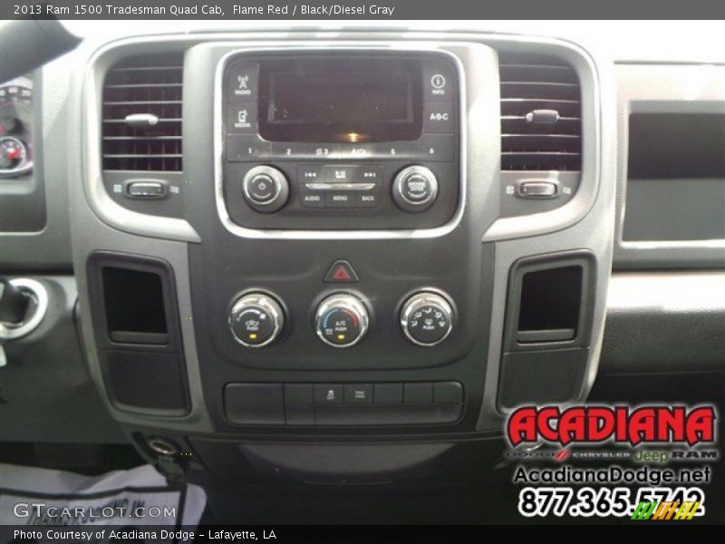 Flame Red / Black/Diesel Gray 2013 Ram 1500 Tradesman Quad Cab