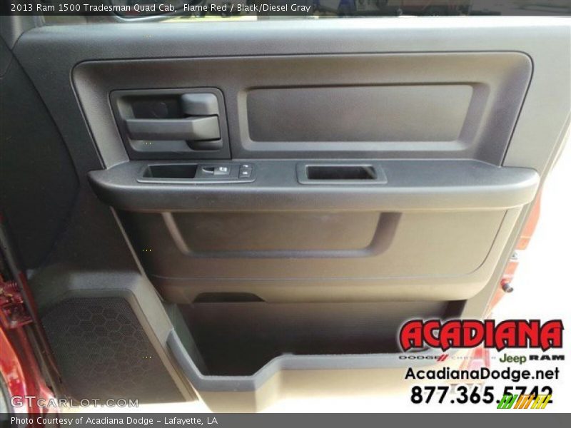 Flame Red / Black/Diesel Gray 2013 Ram 1500 Tradesman Quad Cab