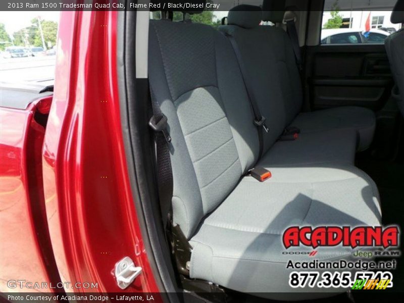 Flame Red / Black/Diesel Gray 2013 Ram 1500 Tradesman Quad Cab