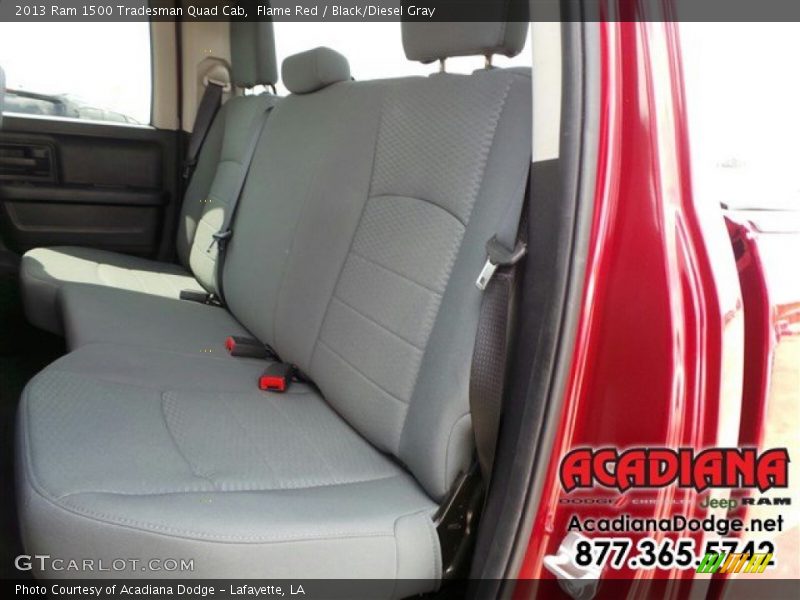 Flame Red / Black/Diesel Gray 2013 Ram 1500 Tradesman Quad Cab